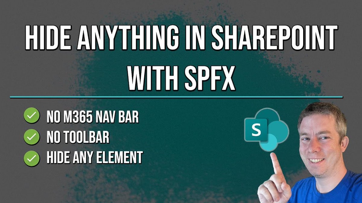 Maplytics's tweet image. Learn How to Hide Anything in SharePoint Online with SPFx! @andrewhess123

bit.ly/4bheSDq

#SPFx #SharePoint #ProCode