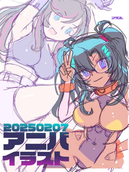 #今月描いた絵を晒そう 記念絵は完成しなかったけどskebの触手絵2枚も描いたえらい
https://t.co/8Sa2ep6CPP 