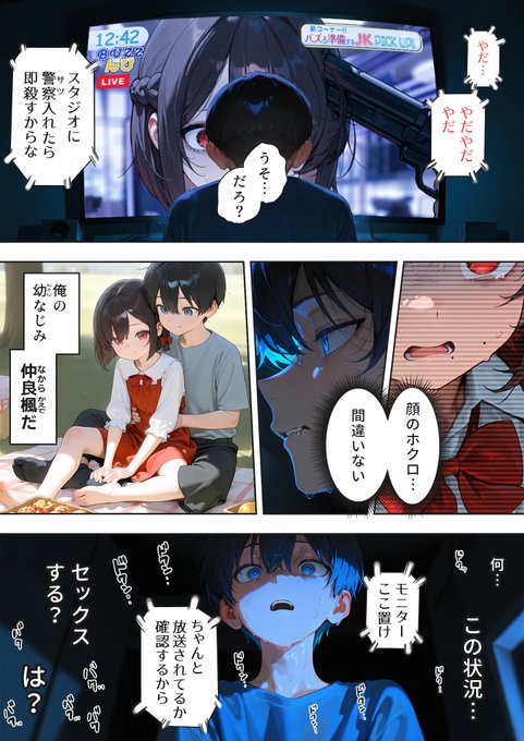 生放送中のテレビ番組で人質になった少女(5/9) 