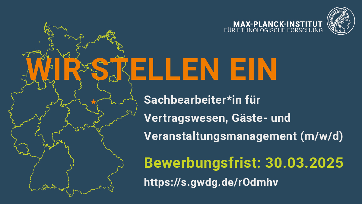 Für die Institutsverwaltung suchen wir zum nächstmöglichen Zeitpunkt eine*n 
Sachbearbeiter*in für Vertragswesen, Gäste- und Veranstaltungsmanagement (m/w/d)
recruitingapp-5034.de.umantis.com/Vacancies/509/…
