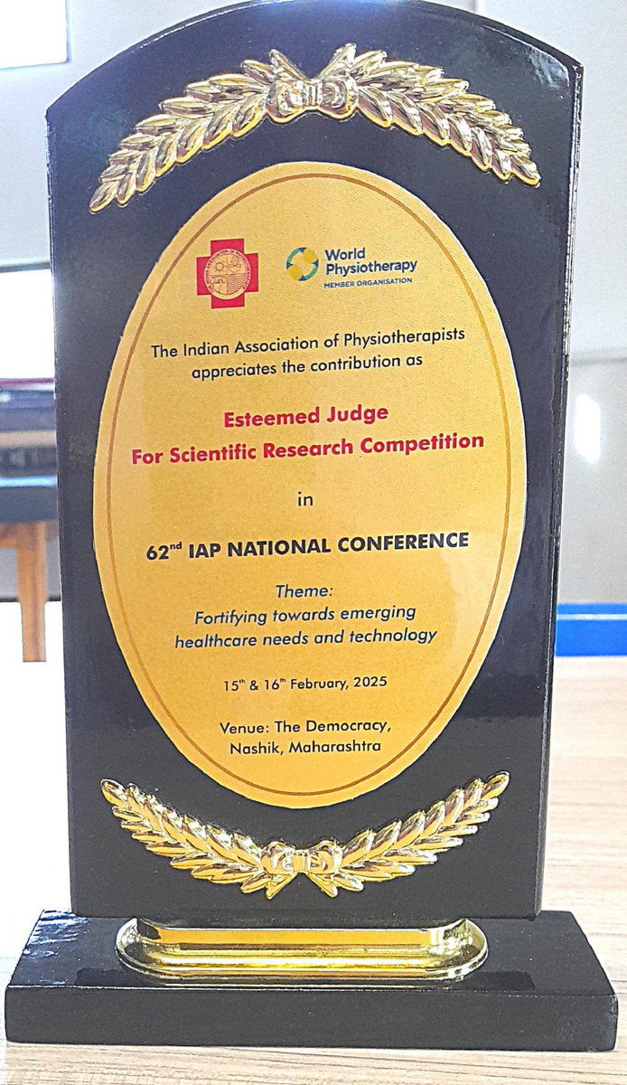 tarpanphysio's tweet image. Honored to judge Ph.D. research presentations at the 62nd IAP Conference in Nashik! It was inspiring to witness groundbreaking research and reconnect with my senior, Dr. Sneha. A memorable experience contributing to physiotherapy’s future! #IAPConference #Physiotherapy