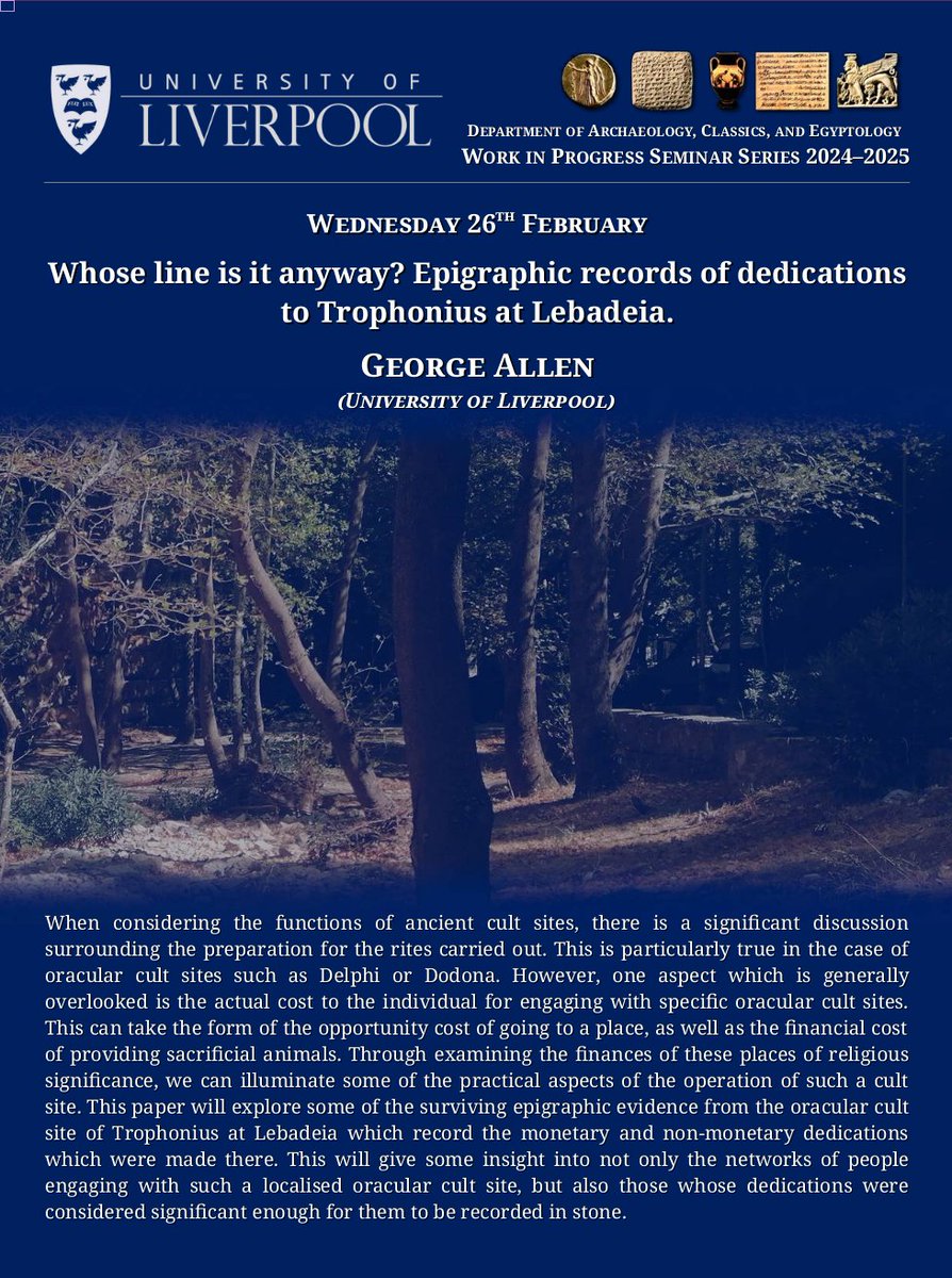 Liverpool Uni ACE WiP Seminar Series tweet media