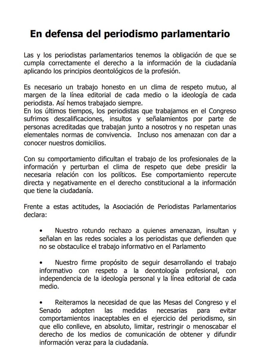 "Sufrimos descalificaciones, insultos y señalamientos por parte de 
personas acreditadas que trabajan junto a nosotros y no respetan unas 
elementales normas de convivencia. Incluso nos amenazan con dar a 
conocer nuestros domicilios"

¡Basta ya!