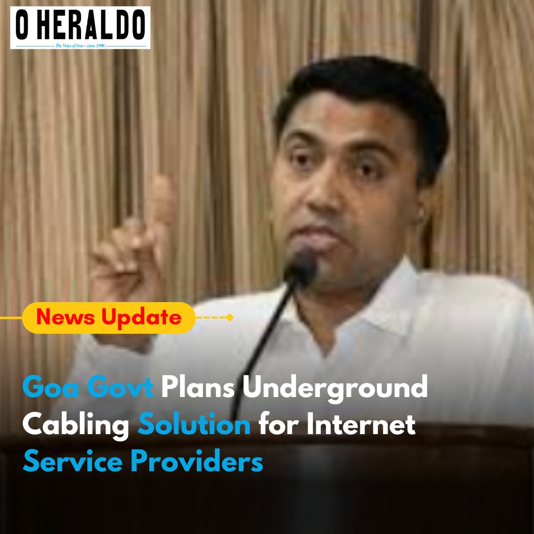 oheraldogoa's tweet image. Goa Cable TV Networking &amp;amp; Service Providers’ issue is before HC. Temporary arrangements made; long-term plan is underground cabling. Pvt operators can join. CS held inter-dept meet; final solution soon: CM.

#Goa #CableTV #Infrastructure