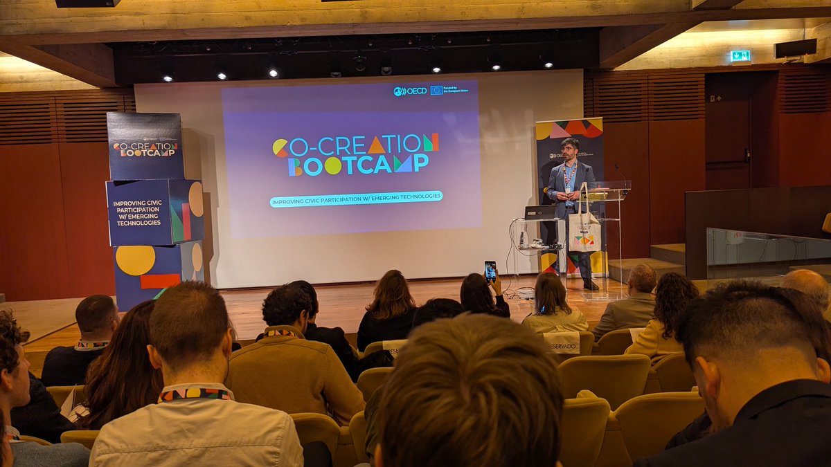 harmonica_chat's tweet image. 🚀 Harmonica is at the OECD Co-Creation Bootcamp in Lisbon! 🎉

We&apos;re working on solutions to surface, discuss &amp;amp; prioritize societal needs and streamline policy-relevant insights from public participation. Excited to prototype civic engagement tools! 🔎💬⚖️ #OECD #CivicTech