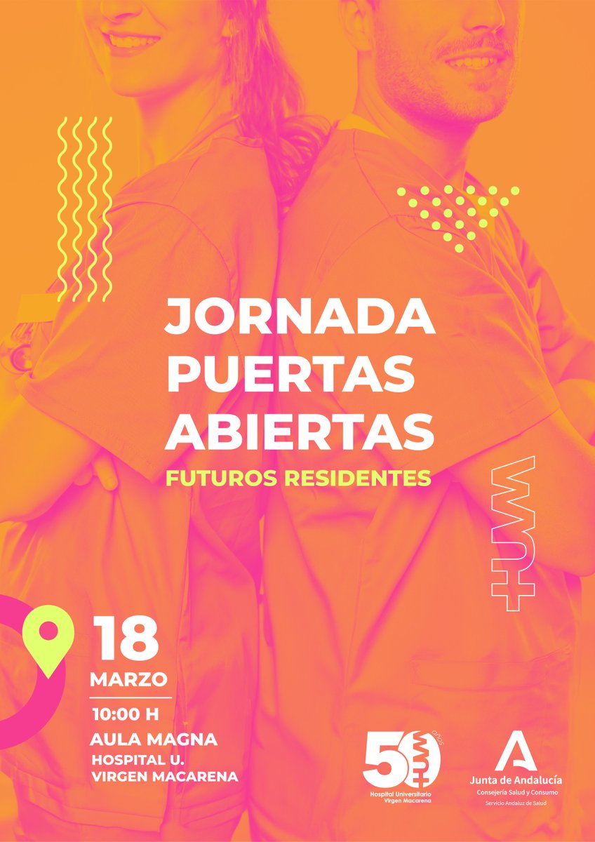 📢FUTUROS RESIDENTES 🏥
El próximo 18 de marzo tendremos nuestra Jornada de Puertas Abiertas #EIR2025 ¡Os esperamos!