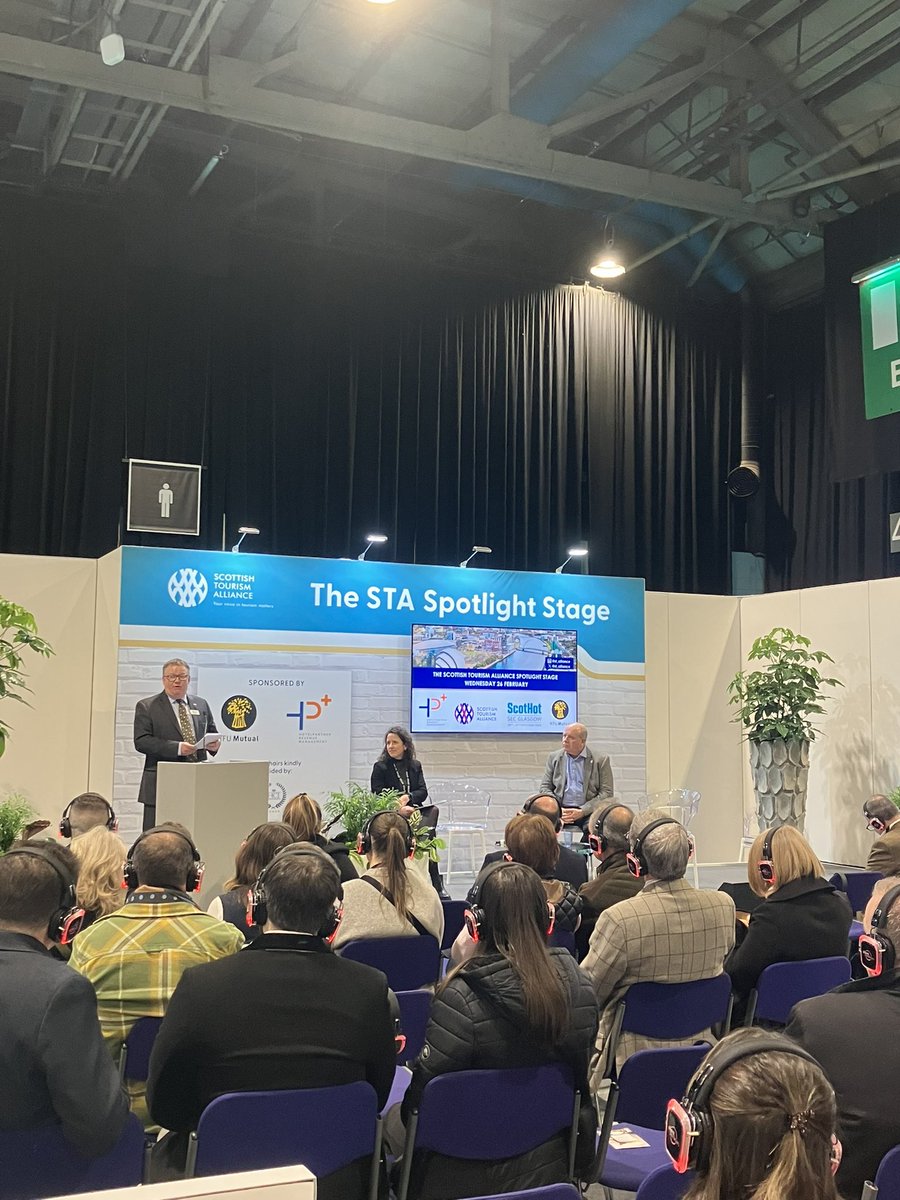 st_alliance's tweet photo. A huge thanks to the sponsors of the STA Spotlight Stage at #ScotHot25; @nfum and @HotelPartnerY_M! We’re now live, with engaging & educational sessions kicking off on the hour, every hour 🕙💡 https://t.co/sYKmwEIFAo