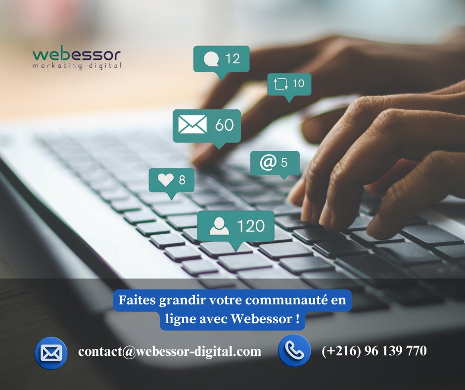 Webessor's tweet image. 👥 Gérer une communauté sur les réseaux sociaux ne se résume pas à publier du contenu.
Il s’agit de créer une connexion avec votre audience.
💡 𝑾𝒆𝒃𝒆𝒔𝒔𝒐𝒓 vous accompagne dans votre stratégie social media.  
#communitymanagement #réseauxsociaux #engagement #marketingdigital