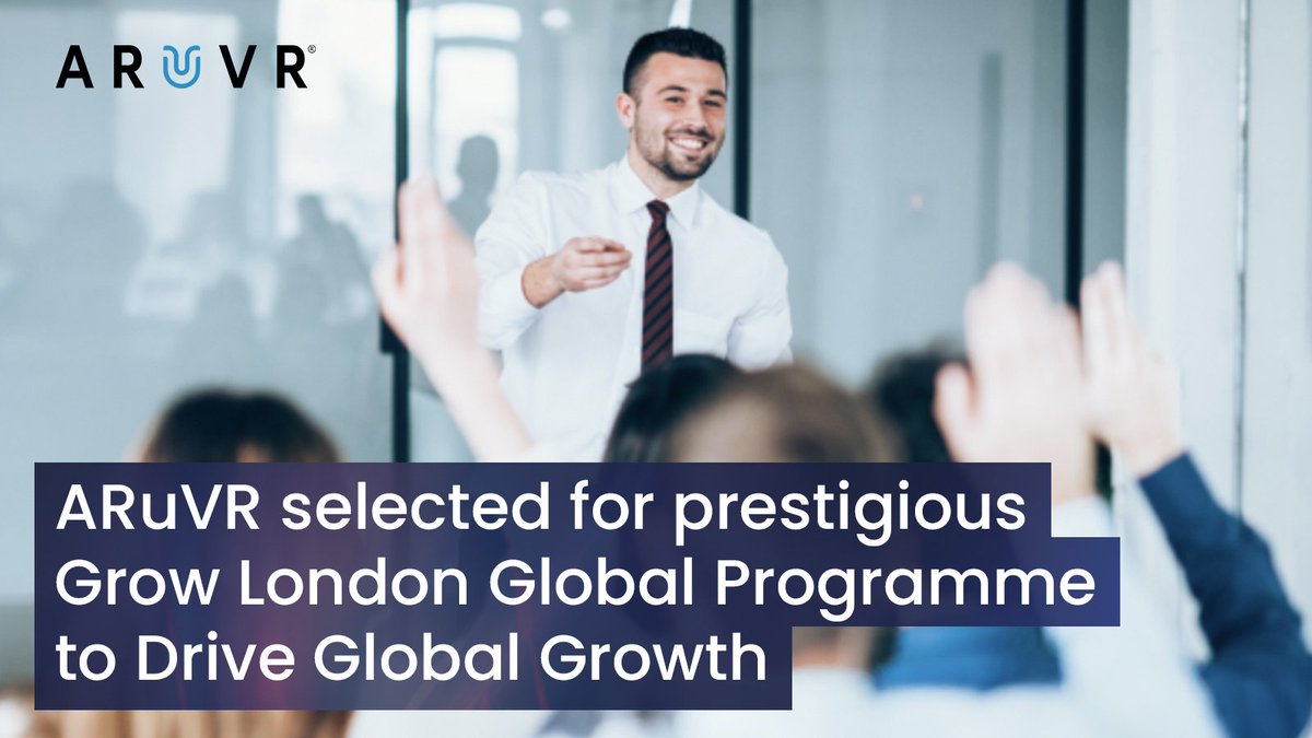 ARuVR® (@aruvrglobal) on Twitter photo We are thrilled to announce that ARuVR has been selected for the sixth cohort of London & Partners' <a href="/growldnbusiness/">Grow London</a> Global programme! 🌍✨
This exclusive initiative will empower us with expert guidance, strategic trade missions, and access to a world-class network, We are thrilled to announce that ARuVR has been selected for the sixth cohort of London & Partners' <a href="/growldnbusiness/">Grow London</a> Global programme! 🌍✨
This exclusive initiative will empower us with expert guidance, strategic trade missions, and access to a world-class network,
