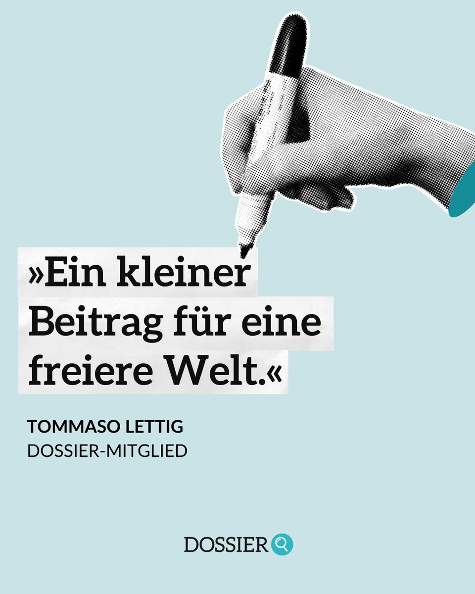 Die beste Werbung für DOSSIER? Das Wort unserer Mitglieder. Unterstützen auch Sie investigativen Qualitätsjournalismus – faktenbasiert, werbefrei und gemeinnützig. 🤝

Jetzt Mitglied werden: crowdfunding.dossier.at