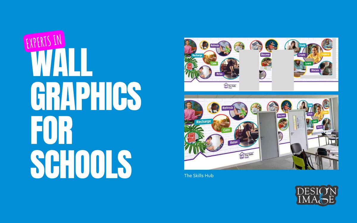DesignImageLtd's tweet image. Excited to present the classroom graphics created for our client, which are not only visually engaging but also perfectly aligned with the intended use of the space. ow.ly/uHHo50V6KWm #largeformat #wallgraphics #education #learning  #design #graphicdesign #designimage