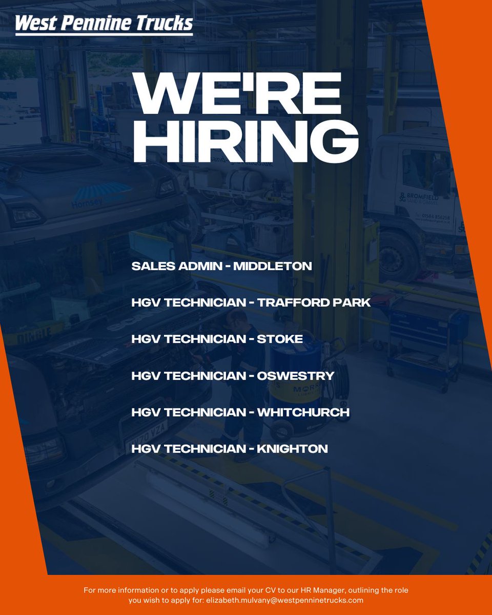Happy National Careers Week!

This week is all about celebrating career journeys and discovering new opportunities.

If you're looking for a new opportunity in the industry,  please email your CV to our HR Manager on the details below 👇

<a href="/BallyveseyLtd/">Ballyvesey Holdings Ltd</a> <a href="/ScaniaUK/">Scania UK</a> #newrole