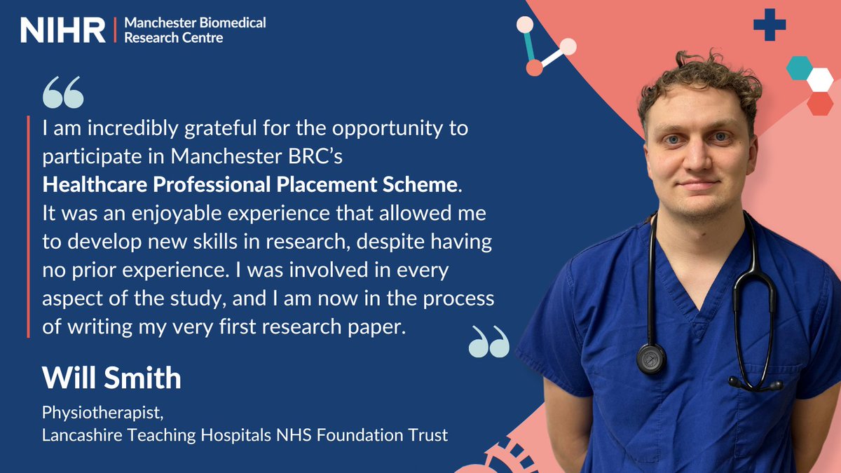 NIHR Manchester Biomedical Research Centre (@manchesterbrc) on Twitter photo Will Smith, a Physiotherapist at <a href="/LancsHospitals/">Chorley & Royal Preston</a>, recently completed our Healthcare Professional Placement Scheme.
Will worked on the Manchester BRC-funded Rapid Access Diagnostics in Asthma (RADicA) study, which aims to develop new and better breathing tests to diagnose asthma. Will Smith, a Physiotherapist at <a href="/LancsHospitals/">Chorley & Royal Preston</a>, recently completed our Healthcare Professional Placement Scheme.
Will worked on the Manchester BRC-funded Rapid Access Diagnostics in Asthma (RADicA) study, which aims to develop new and better breathing tests to diagnose asthma.