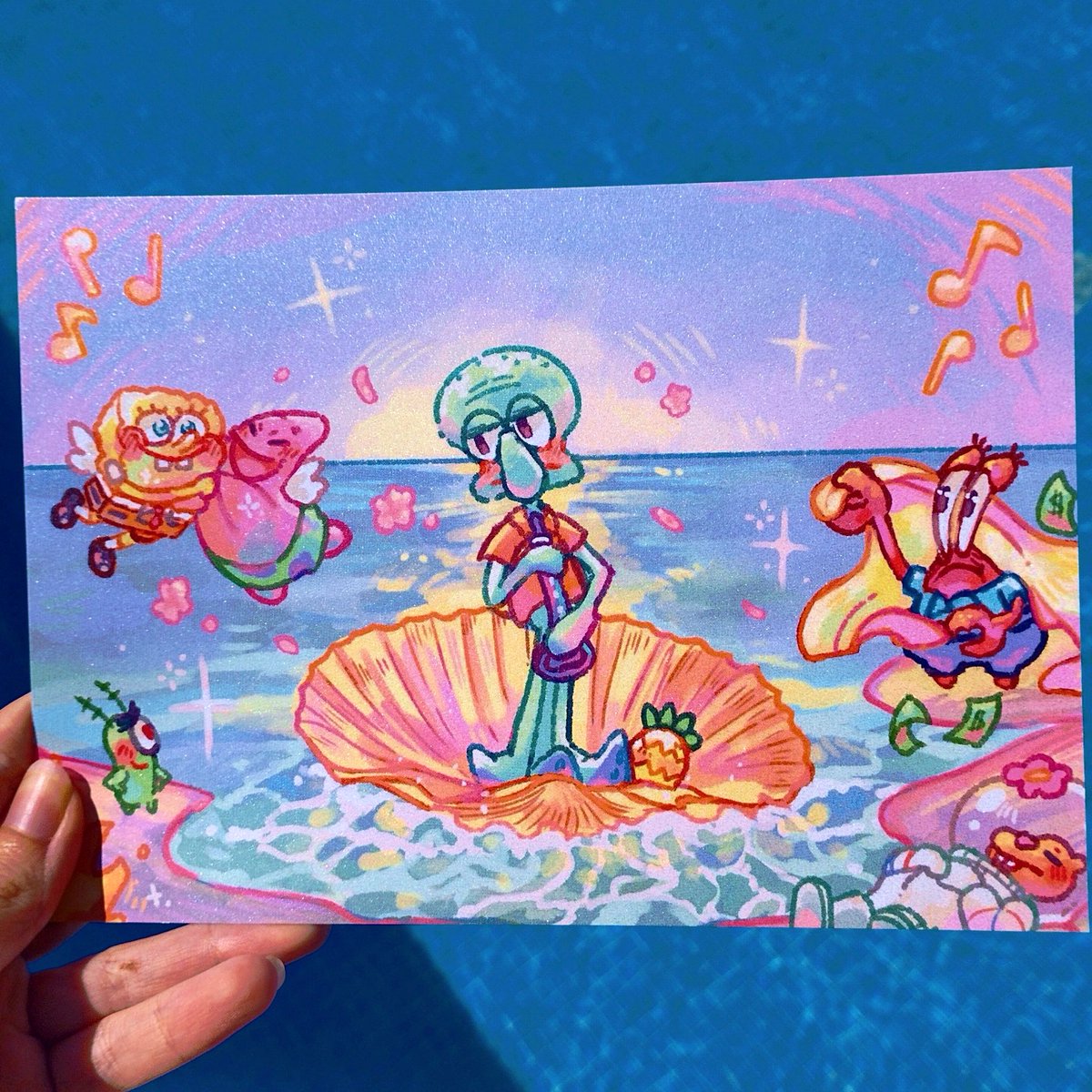 i still think this is the best print i've made so far 🌊✨