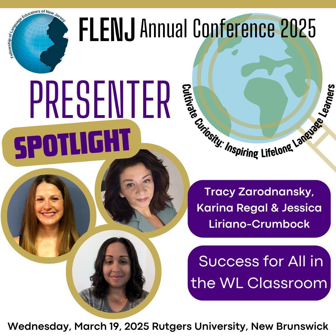 We can't wait for this session from these incredible veteran language teachers &amp; special education teacher! This session will provide strategies and activities for special education students in a World Language setting. Register here: buff.ly/4hb0qPT