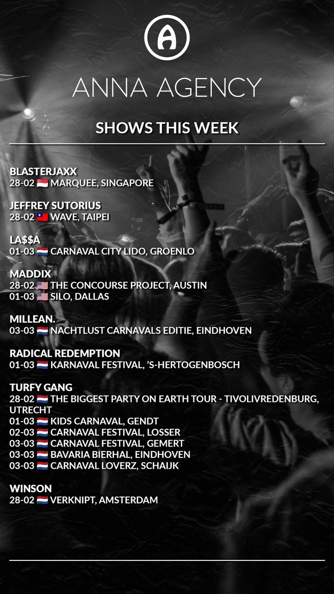 Shows This Week by Anna Agency