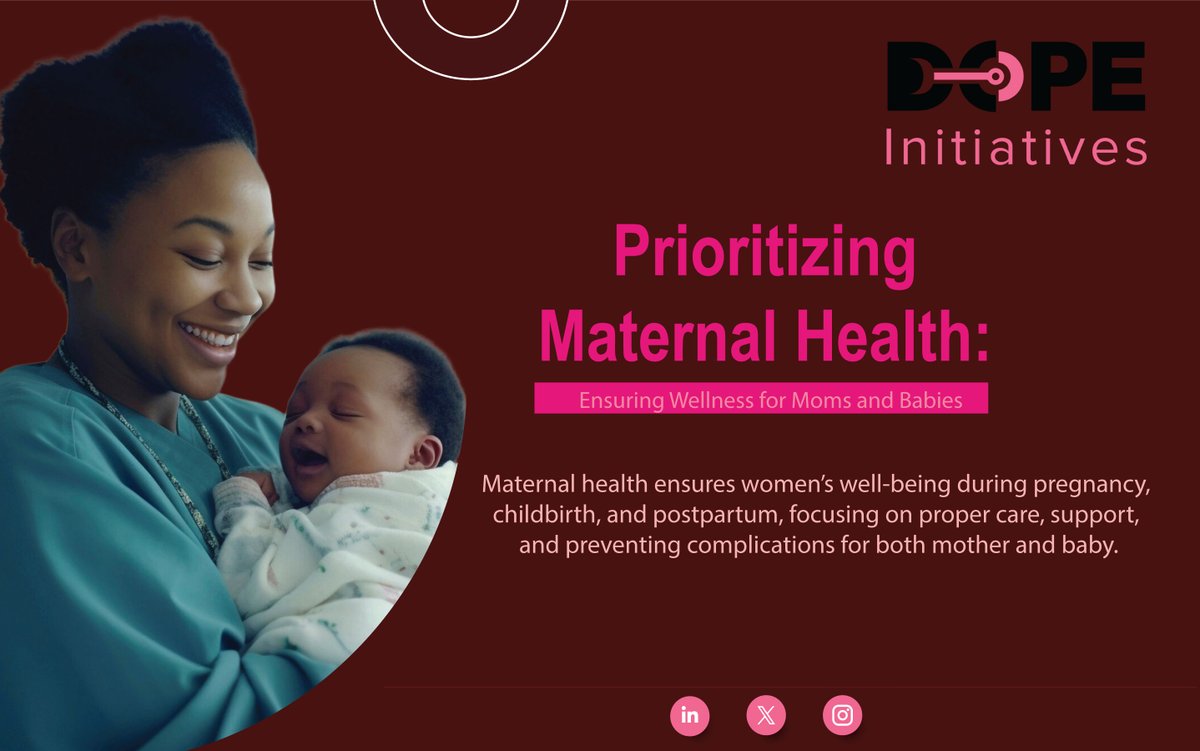 Supporting mothers every step of the way for healthier pregnancies and brighter futures.

 #MaternalHealth #PregnancyCare #SupportMoms #HealthyMoms #HealthyBabies #PostpartumCare #ComplicationsPrevention
