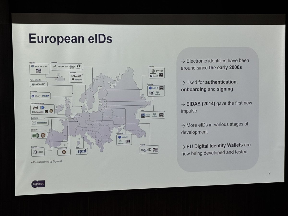 ヨーロッパのeID、国ごとだしこうなるよなぁ。こうなるとルールと相互運用性が大事っていう実感が持てるだろうな