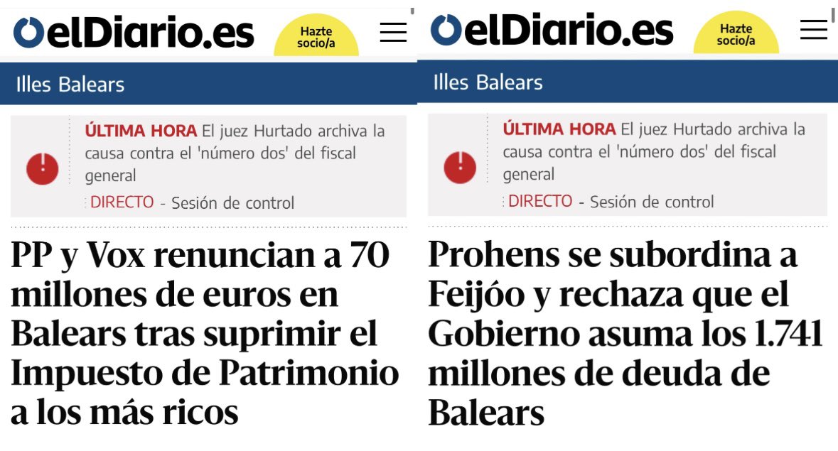 Curiosa forma de gobernar la de Prohens:

✅ Perdonar 70 millones a los ricos

❌ Perdonar 1.741 millones a todos