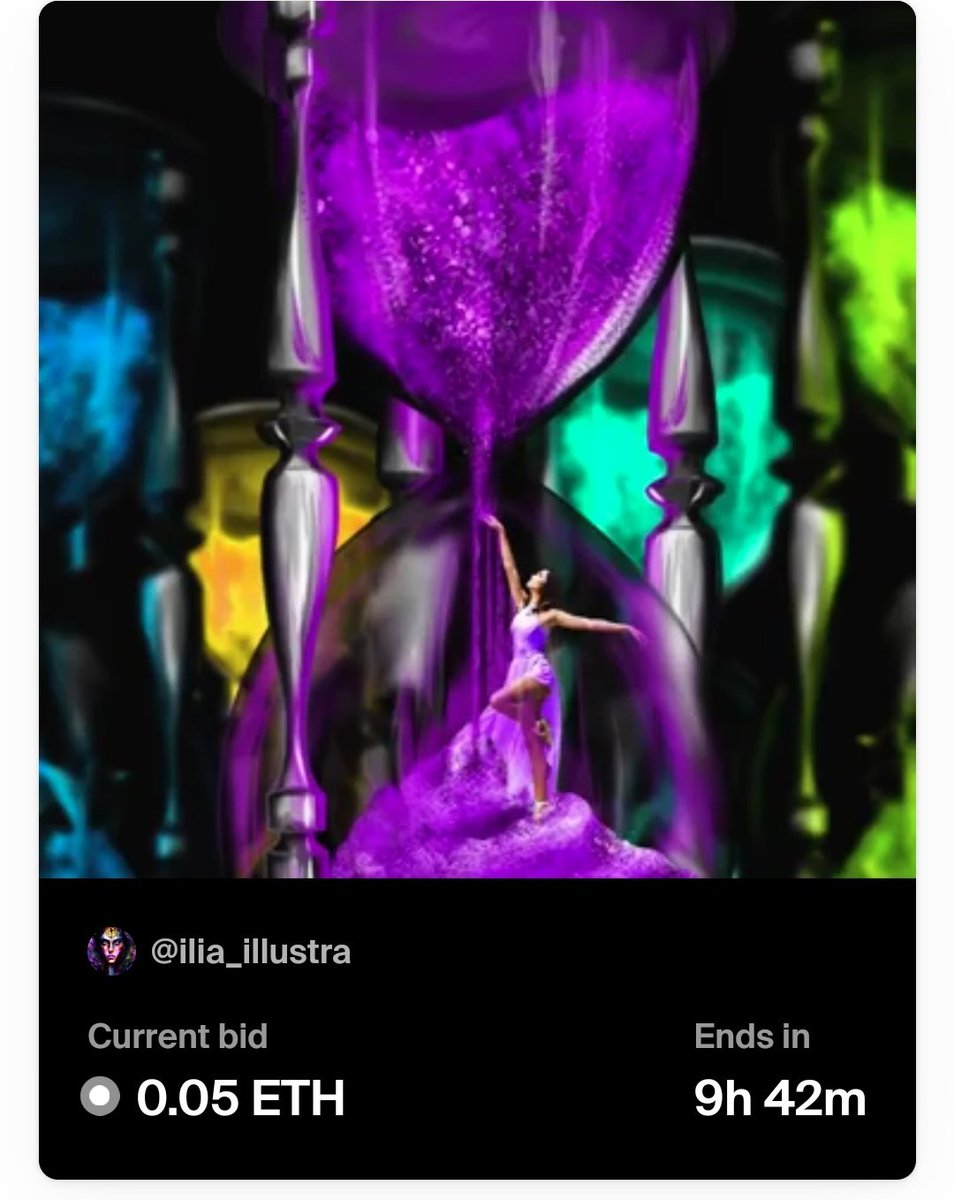 GM 😍❤️
Finally a live auction after ages and centuries 😅😍
Thank you <a href="/CatLong232452/">Catieartworks (new account previously catienfts)</a>  for placing the first bid 🫠🫠🫠
It means the world ❤️😍❤️
foundation.app/collection/ili…