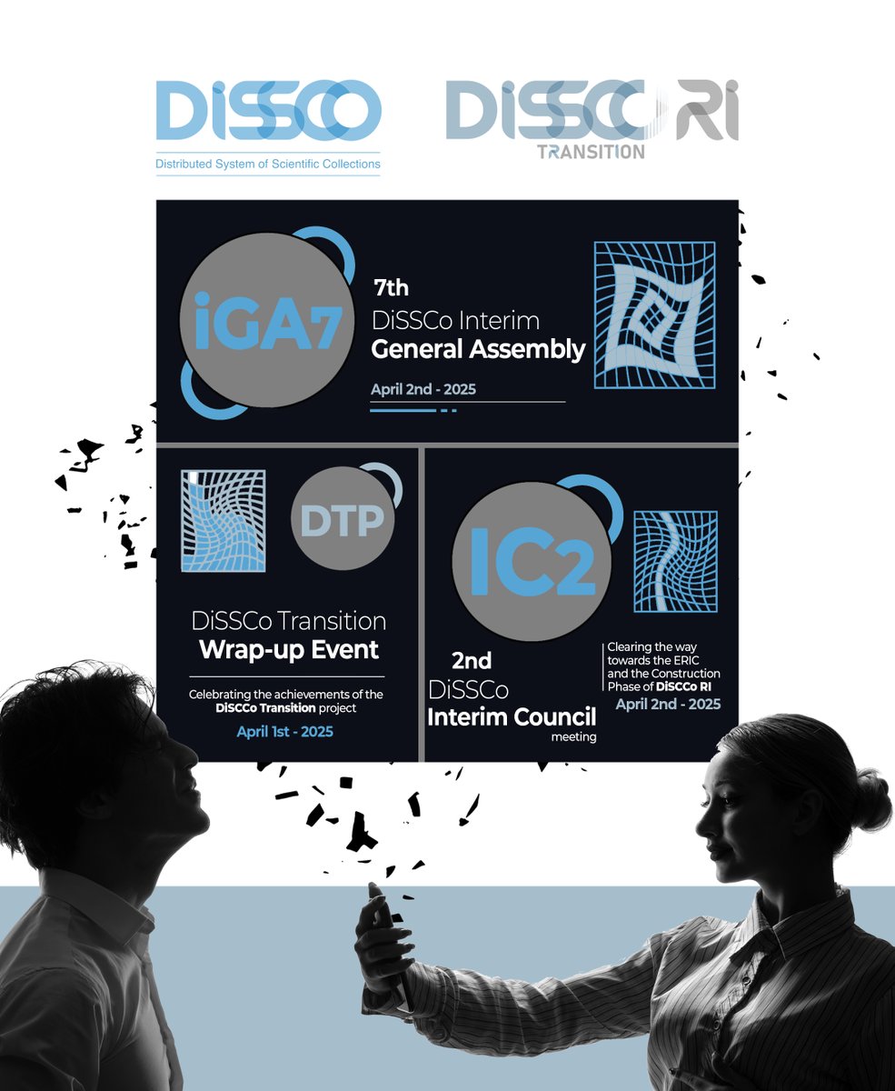 DiSSCo (@disscoeu) on Twitter photo It looks like we'll have a pretty busy beginning of April at <a href="/DiSSCoEU/">DiSSCo</a>! We celebrate the end of #DiSSCoTransition, our 7th general assembly, and the 2nd meeting of our brand-new Interim Council. Want to know more about the IC? Go here👉 dissco.eu/dissco/governa… <a href="/REA_research/">European Research Executive Agency</a> It looks like we'll have a pretty busy beginning of April at <a href="/DiSSCoEU/">DiSSCo</a>! We celebrate the end of #DiSSCoTransition, our 7th general assembly, and the 2nd meeting of our brand-new Interim Council. Want to know more about the IC? Go here👉 dissco.eu/dissco/governa… <a href="/REA_research/">European Research Executive Agency</a>