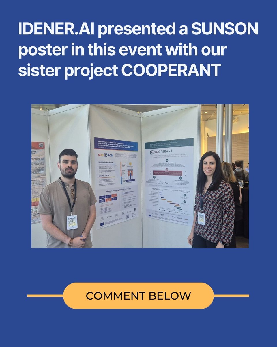 SUNSON shone brightly at #TEDS2025 in Vitoria with a poster on SUNSON's latest solar tech! 🔆 Proud partners pushing boundaries of sustainability and renewable energy. Thanks for the engaging interactions! 🌱✨ #SUNSON #Sustainability #Innovation #RenewableEnergy