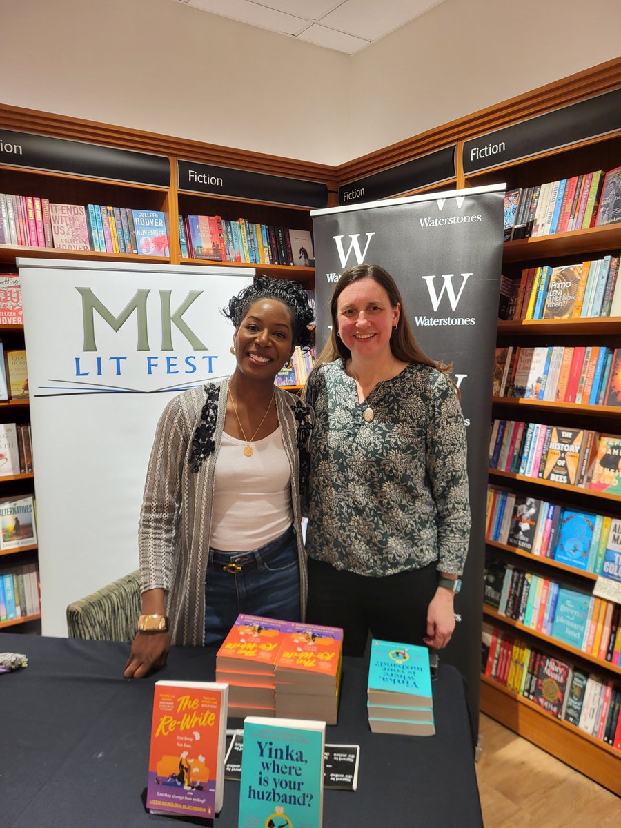 DamilolaLizzie's tweet image. Wonderful evening chatting about The Re-Write at @MKlitfest🤗 A big thank you to everyone who came!