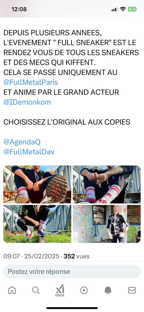 Igor Demonkom (@idemonkom) on Twitter photo ARRÊTEZ DE COPIER LES SOIRÉES. Soyez inventifs.
<a href="/ADUFF_NET/">ADUFF® EVENTS 🔜 EUROSLUTS 17 MAI - FULLMETAL</a> <a href="/FullMetalParis/">Full Metal</a> <a href="/IDemonkom/">Igor Demonkom</a> ARRÊTEZ DE COPIER LES SOIRÉES. Soyez inventifs.
<a href="/ADUFF_NET/">ADUFF® EVENTS 🔜 EUROSLUTS 17 MAI - FULLMETAL</a> <a href="/FullMetalParis/">Full Metal</a> <a href="/IDemonkom/">Igor Demonkom</a>