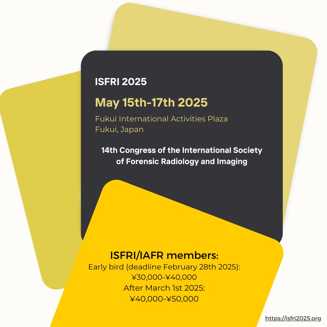 ISFRI 2025 will be held live May 15th to 17th at the Fukui International Activities Plaza and the registration for the event is now open. IAFR members get a discounted registration fee, the early bird registration is still open for a few days! isfri2025.org