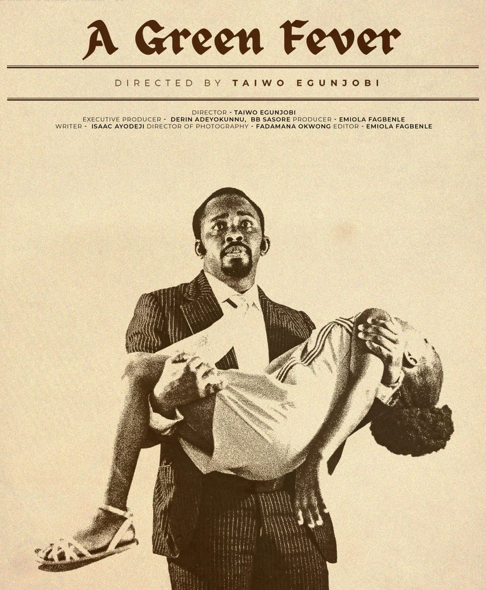 1 year ago, A Green Fever debuted on Amazon Prime Video. It's a project I'll always be proud of.

Huge thanks to Taiwo Egunjobi for masterful leadership, Emiola Fagbenle for sharp editing &amp; producing, and the amazing guys at Nemsia Studios for believing.

Grateful.