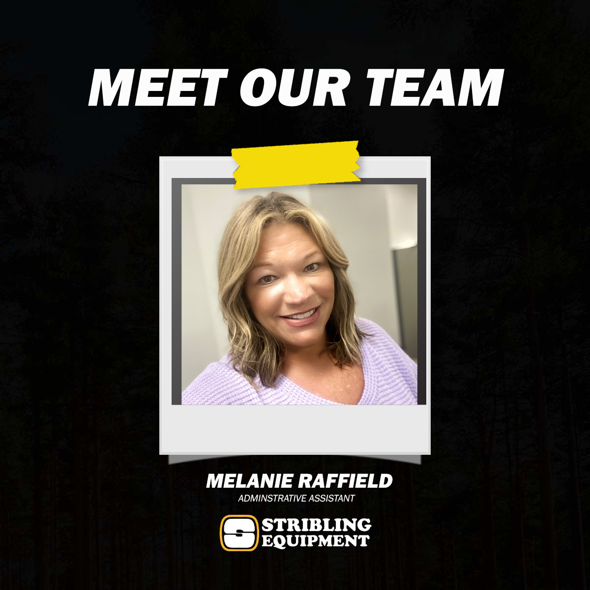 StriblingEquip's tweet photo. Meet Melanie!

Melanie works in the sales department. She has been a valuable asset to our team for almost 4 years. We are grateful to have her as part of our Stribling family! 

#striblingequipment #johndeere https://t.co/aHNq74Jlbn