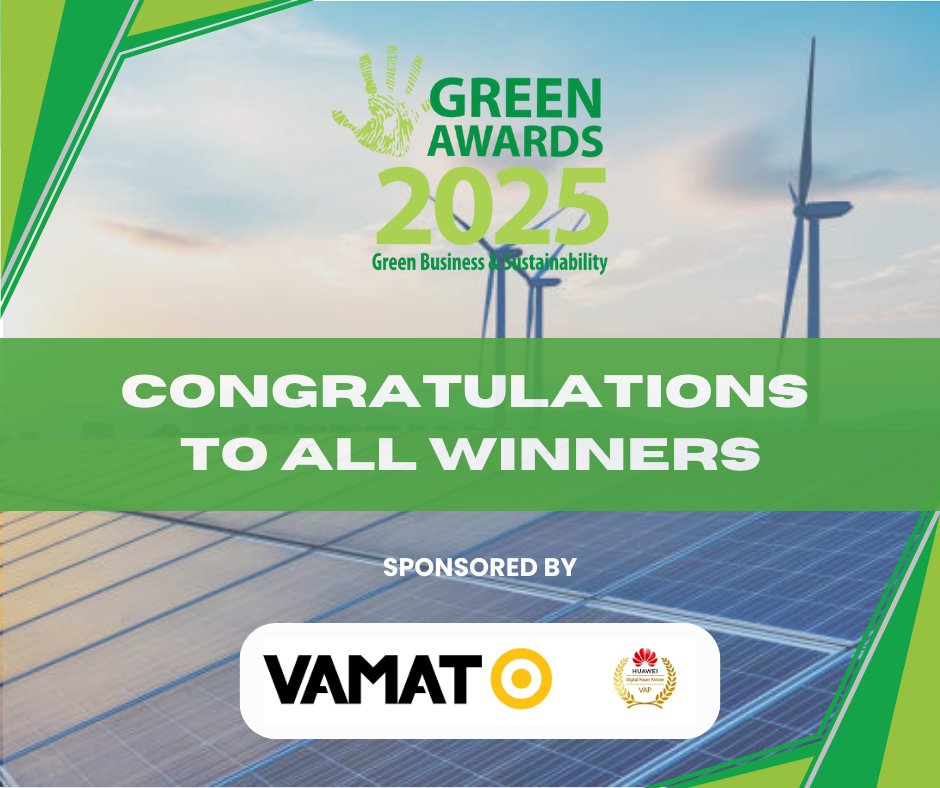 The team at Vamat extends their heartfelt congratulations to all the winners of Green Awards 2025! Here’s to continued success and groundbreaking achievements! 📷

#GreenAwardsIRL