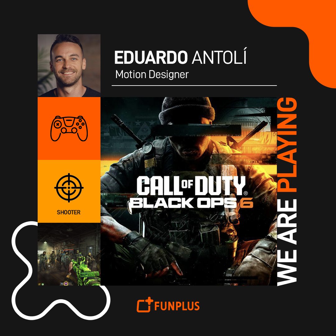 FunPlusGames's tweet image. 🕹️🎮Here comes another series of Fun+Plays! Eduardo Antolí, our Motion Designer, is all about Call of Duty Black Ops 6 on Xbox! From Battle Royal to Zombies mode with friends, it’s his ultimate unwind.

🎮What game is your escape? Let us know below!

#FunPlus #FunPlays #GamerLife