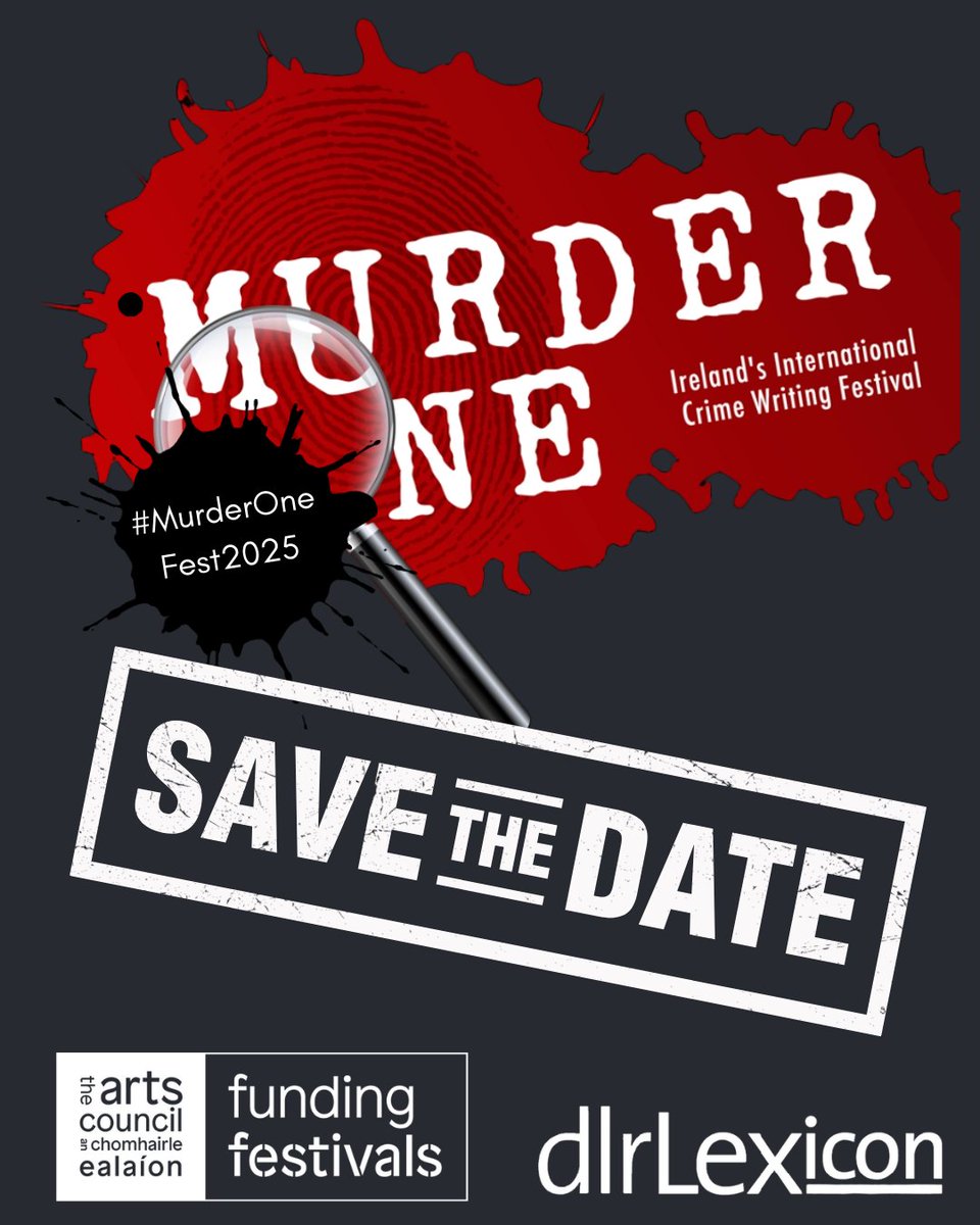 MurderOneFest's tweet image. 🔊SAVE THE DATE
🗓️Oct 16th - Oct 19th 2025
We're very busy 🐝 working on our exciting festival programme for #MurderOneFest2025
✍️Sign up to our newsletter for updates: murderone.ie/get-murder-one…
👀Stay up-to-date via our website & socials
More details:
murderone.ie