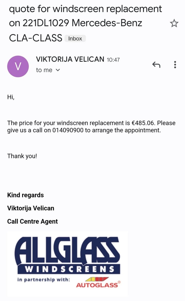 TMcD (@t_mcdonnell) on Twitter photo If anyone is thinking about car hire in the summer be careful what company you choose, <a href="/Alamo/">Alamo Rent A Car</a> charged me almost £1,000 sterling to fix two tiny windscreen chips (that I didn't cause) while the quote I got to replace the full windscreen was less than half that, daylight robbery. If anyone is thinking about car hire in the summer be careful what company you choose, <a href="/Alamo/">Alamo Rent A Car</a> charged me almost £1,000 sterling to fix two tiny windscreen chips (that I didn't cause) while the quote I got to replace the full windscreen was less than half that, daylight robbery.