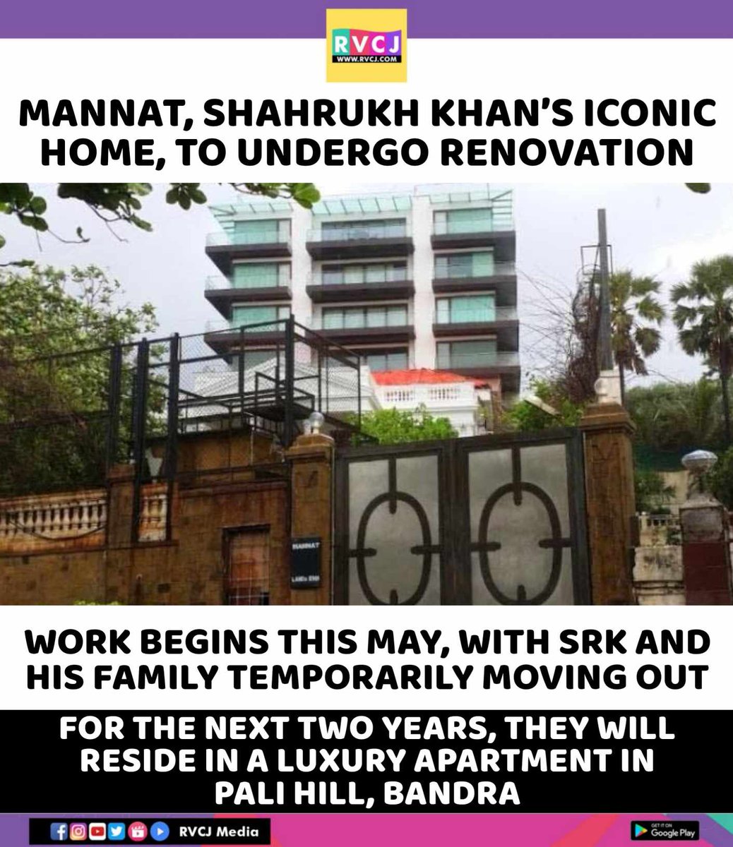rvcjmovies's tweet image. Mannat!

#shahrukhkhan #gaurikhan