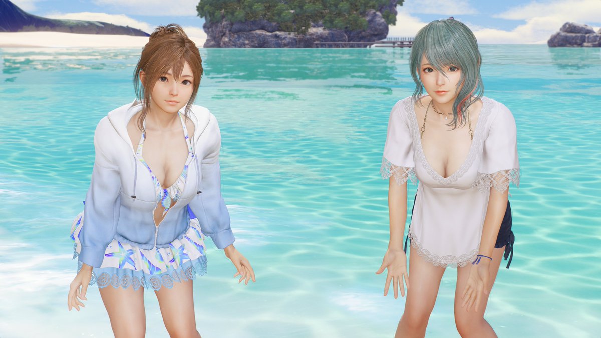 みんなはどっちのペアと水かけしたい？💧 ＼ 「エリーゼ」&「ほのか