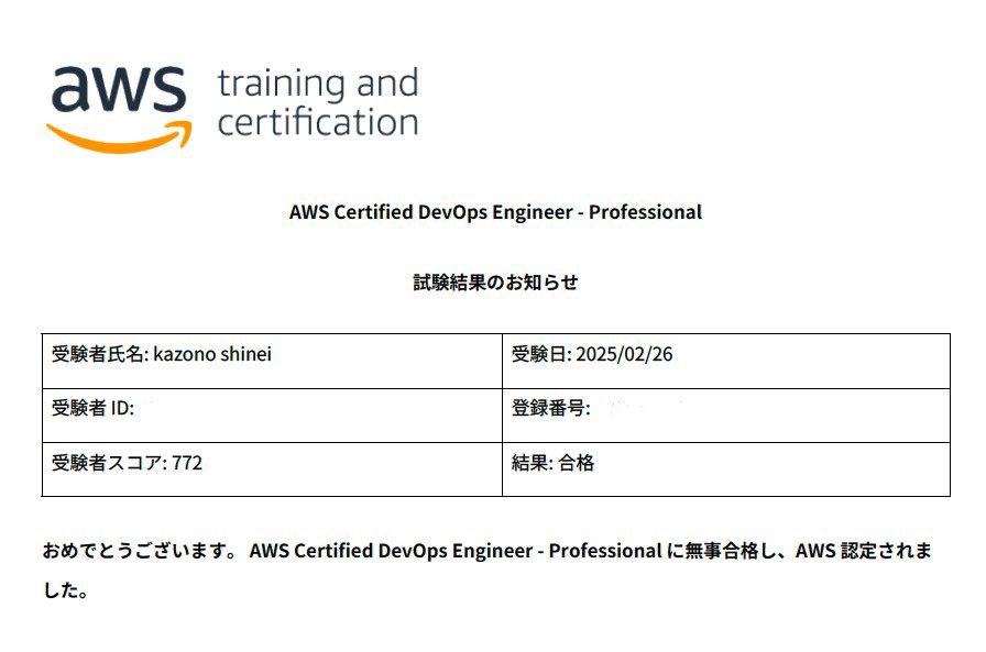 shin_ei0210's tweet photo. DOP 合格！！
これにて👑 5冠達成致しました👑
#AWS #DOP #合格 https://t.co/n4gfWCSUj5