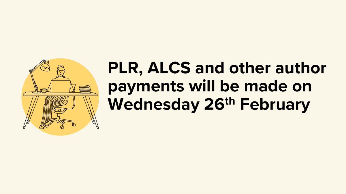 The distribution of PLR, ALCS and other payments due to authors will be made today. Allow a few days for the payment to reach your account and check your email for your statement.

Please get in touch if you have recently changed bank account or email address.