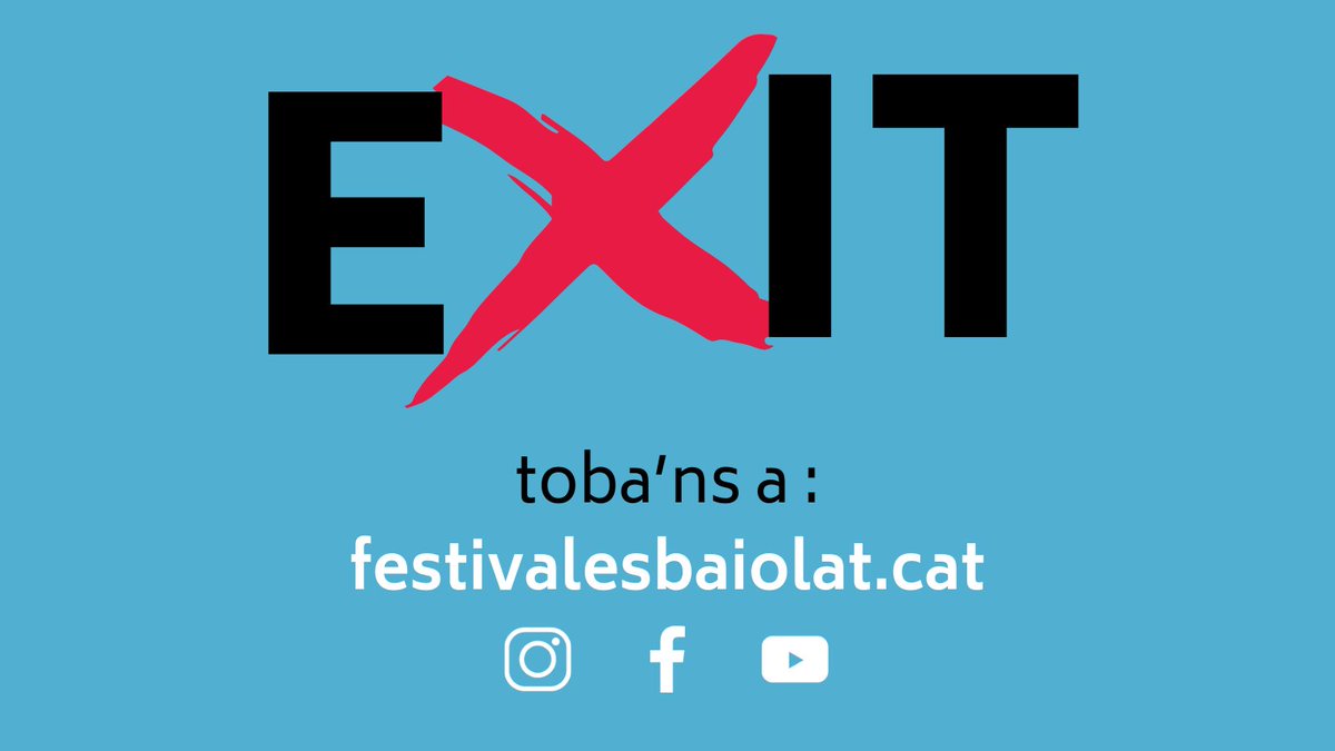 Inactivem X, ja que des d'Esbaiola't volem que la nostra comunicació sigui efectiva i coherent amb els nostres valors i els del món de la cultura, intercanviant experiències i opinions des del respecte, la inclusió i la diversitat. festivalesbaiolat.cat.