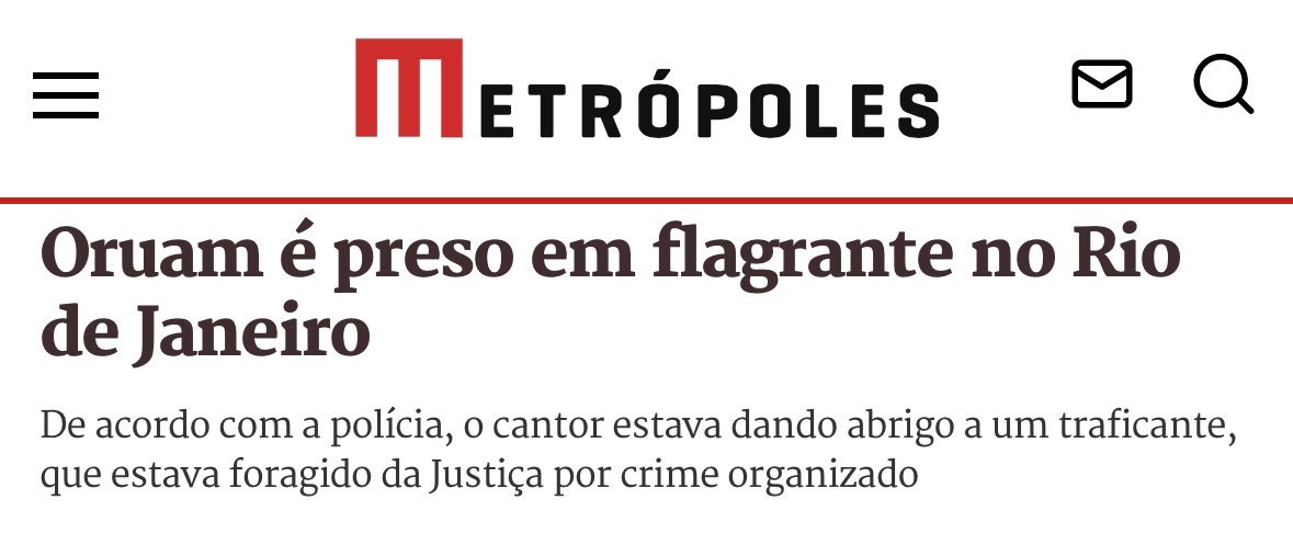 arthurmoledoval's tweet photo. “Ain, o Oruam não tem relação com os crimes do pai”

A porra de um traficante da facção do pai dele, foragido, foi encontrado escondido na casa dele.

Entendeu por que temos que combater esse cara? https://t.co/3qFsurYTiw