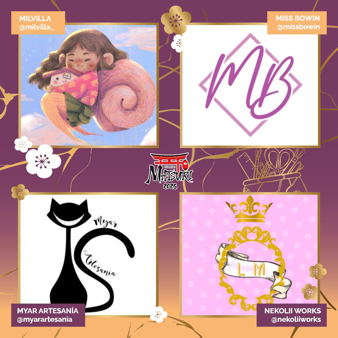 🌸 Esperamos que estéis disfrutando de las fiestas, nosotros por aquí os seguimos comentando todo lo que va a ir pasando en este Matsuri 🫣 como estos 4 artistas y artesanos espectacularesss 

👉 <a href="/milvilla_/">Milvilla 🍁Believe in Magic🍁 AH71 JW Madrid</a> 
👉 <a href="/MissBowin/">✨MissBowin✨ •Tienda artesana•</a> 
👉 <a href="/MyarArtesania/">Myar Artesania</a> 
👉 <a href="/NekoliiWorks/">Nekolii 🎏❤️⛸️❄️</a> 

Más infoen la web✨
