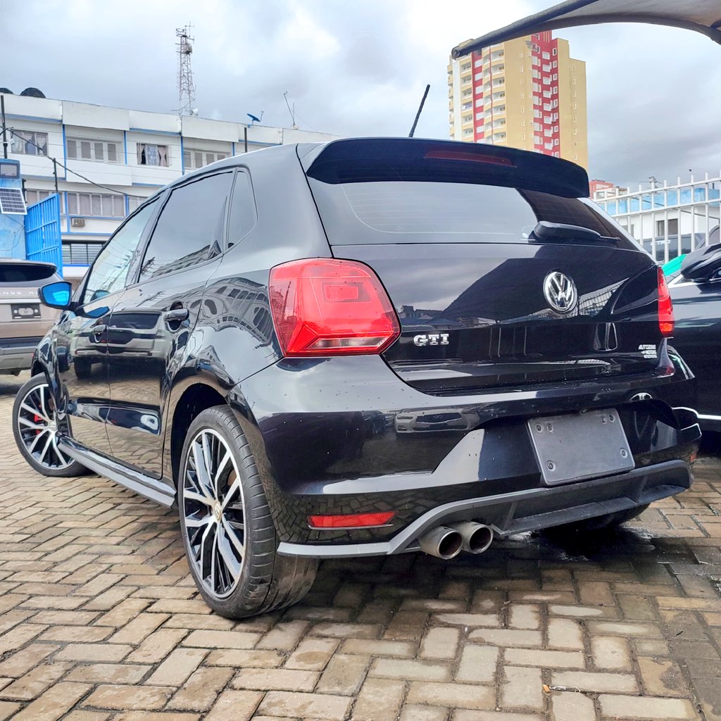 KAutozone's tweet photo. Unleash the thrill of driving with this stunning 2017 VW Polo GTi, a perfect blend of style and performance.

This dynamic hatchback boasts a sleek black exterior, red sporty lines, and a refined interior that offers comfort and technology. Enjoy the added luxury of a sunroof. The Polo GTi is known for its agility, responsive handling, and robust performance.

Details:
Engine: 1800cc
Drive: 2WD
Fuel: Petrol
Mileage: 117K Km

Don't miss out on this opportunity to own a sporty and reliable vehicle.
