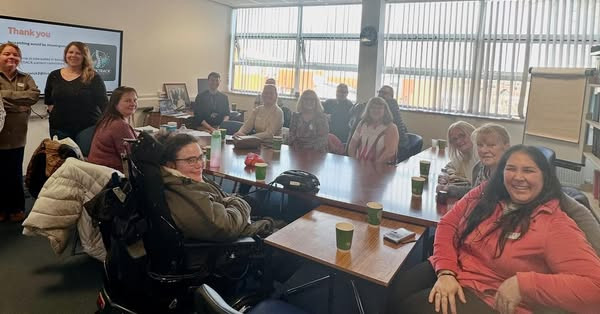 Fabulous meeting yesterday morning here at PRF Social Group &amp; FMS PPI Group.Guest speakers Richard Berwick &amp; Sharna Lunn talking about research, fybromyalgia, back pain &amp; other upcoming research happening here in our city. #livinginchronicpain #painresearch #social #charity