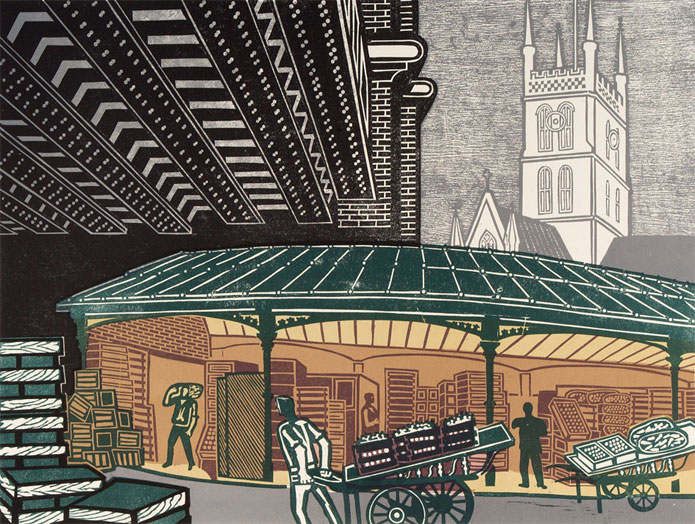 'Borough Market' (1967) by Edward Bawden

(Tate)