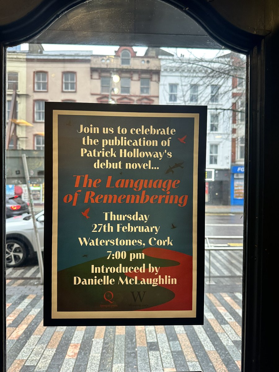 Patrick Holloway (@hollowaywriter2) on Twitter photo So excited to be introduced by the amazing Danielle McLaughlin tomorrow, 7pm, at <a href="/WaterstonesCrk/">Waterstones Cork</a> Everyone welcome— spread the word! So excited to be introduced by the amazing Danielle McLaughlin tomorrow, 7pm, at <a href="/WaterstonesCrk/">Waterstones Cork</a> Everyone welcome— spread the word!