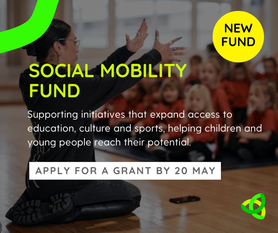 JsyFoundation's tweet photo. NEW FUNDING OPPORTUNITY: The Social Mobility Fund is open for applications. Grants of £500-£5,000 available to:
💚 Expand access to education, culture &amp; sport
💚 Tackle barriers to social mobility
💚 Support research in #JerseyCI
📌 APPLY by 20 May 2025: https://t.co/zXdsiVrmN2 https://t.co/M2D9ekYXve