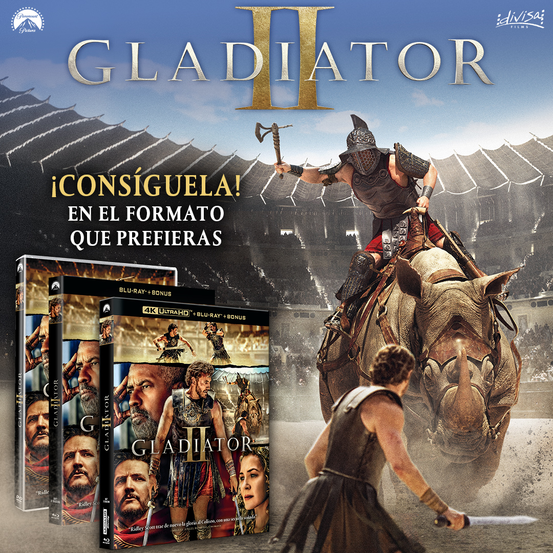 ⚔️#SORTEO⚔️

¡Gladiadores a la arena! Atrévete a luchar y llévate 1 de las copias que sorteamos de #GladiatorII en el formato que prefieras.

Para participar: RT + FOLLOW (@filmhunters_es + <a href="/DivisaFilms/">Divisa Films</a>) + MENCIONA A UN AMIG@

Hasta 4/3/25 a las 23:59. Solo España #Gladiator