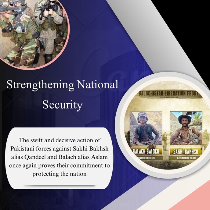 Rooh_a_Ishq's tweet photo. Strengthening National Security
The swift and decisive action of Pakistani forces against Sakhi Bakhsh alias Qandeel and Balach alias Aslam once again proves their commitment to protecting the nation.
@Zafar_Ali55
#BalochistanRejectsTerrorism
#BLFTerrorists
#AwaranOperation https://t.co/yzejN8C9wt
