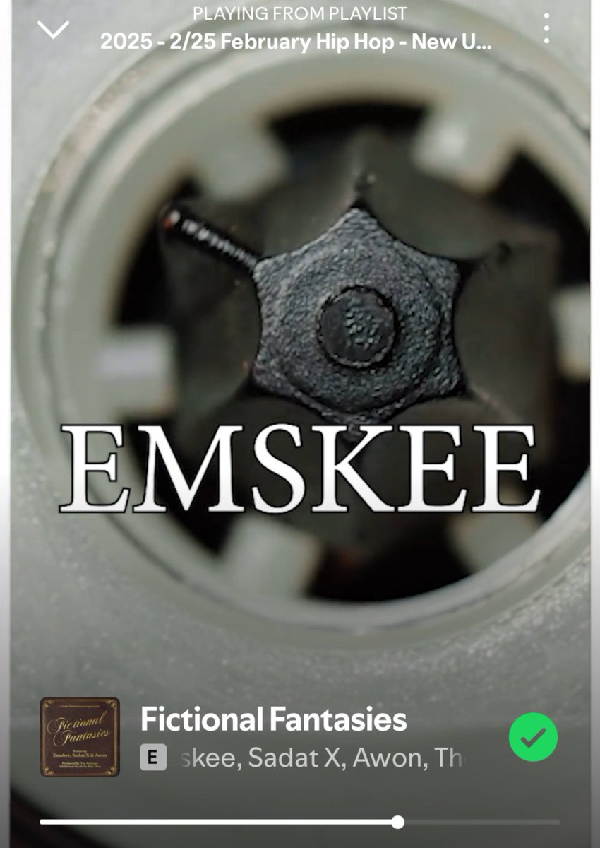 thhmuseum's tweet image. "Fictional Fantasies" by Leedz Edutainment, Emskee, Sadat X, Awon &amp;amp; The Arcitype is 1 of the dope tracks on THHM's February 2025 Spotify playlist "New Underground Classic Rap" #NowPlaying #HipHop #HipHopHistory #TheHipHopMuseum #THHM  

Listen &amp;amp; Follow: open.spotify.com/playlist/4rV1K…